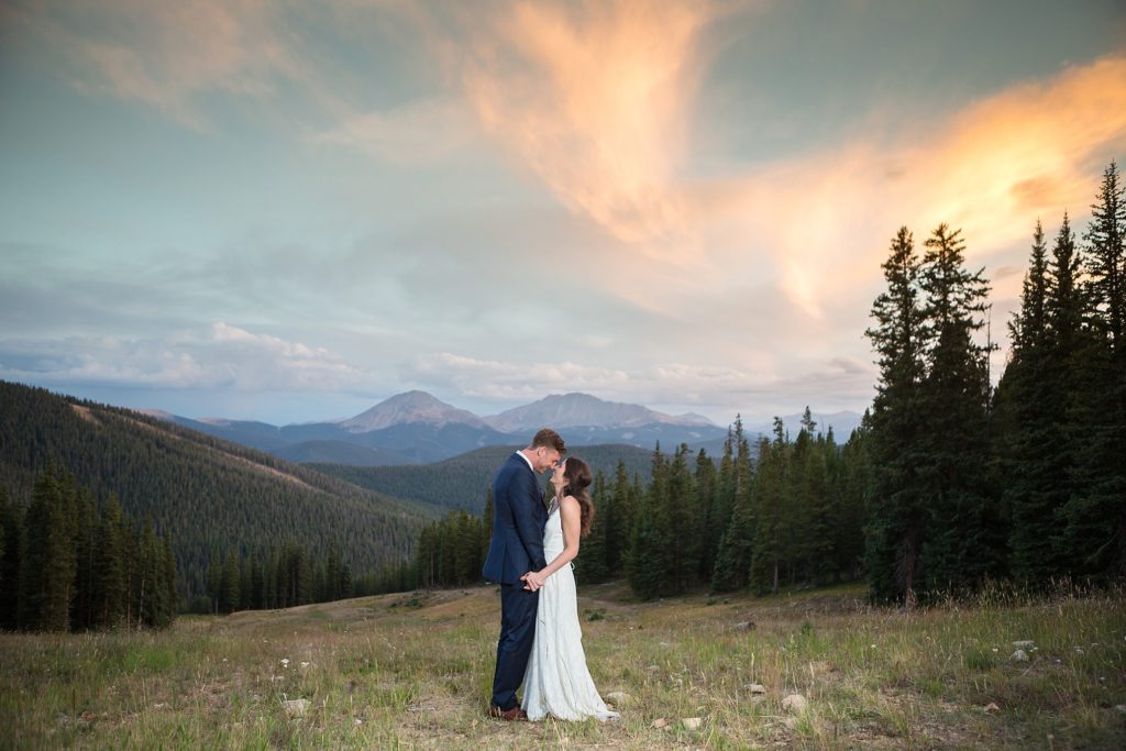 Colorado Sunset Wedding PHoto