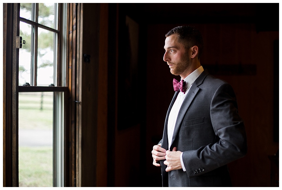 groom getting ready captured by a colorado mountain wedding photographer