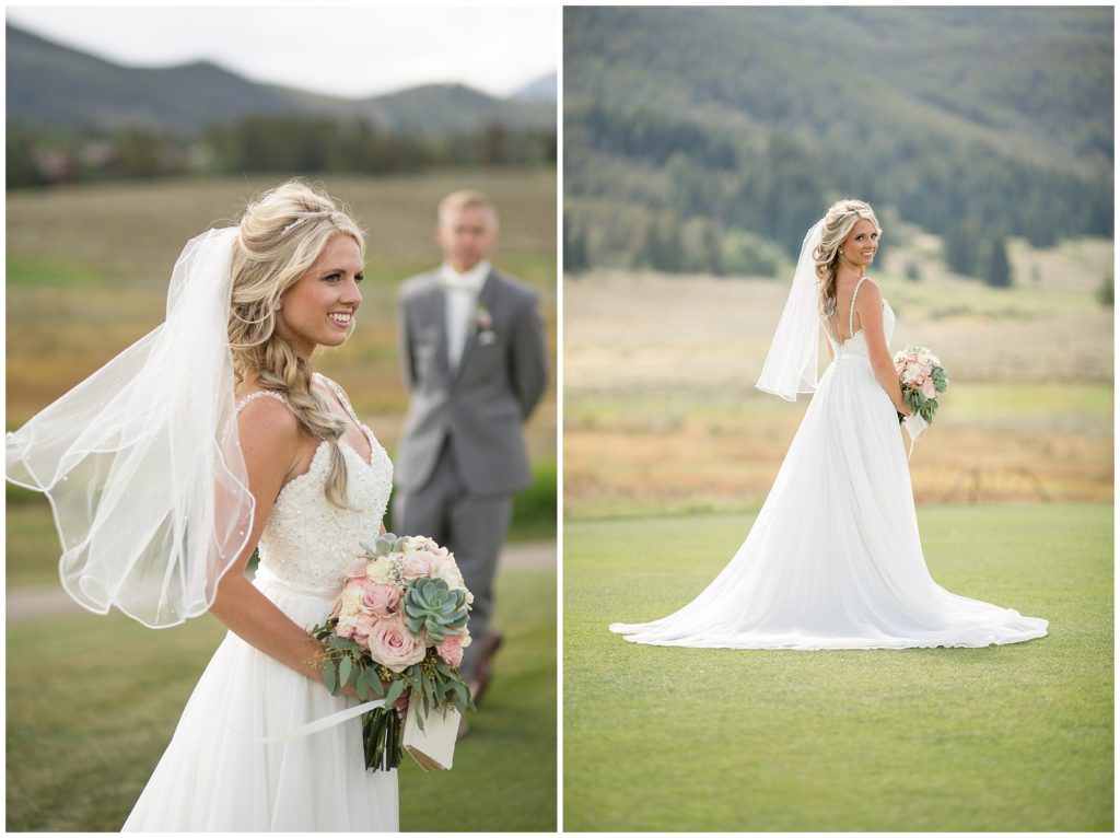 keystone ranch wedding photographer captures bride on her wedding day in colorado