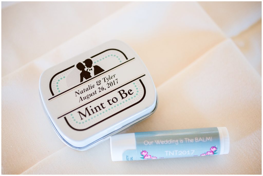 mint to be and our wedding in the balm wedding favors