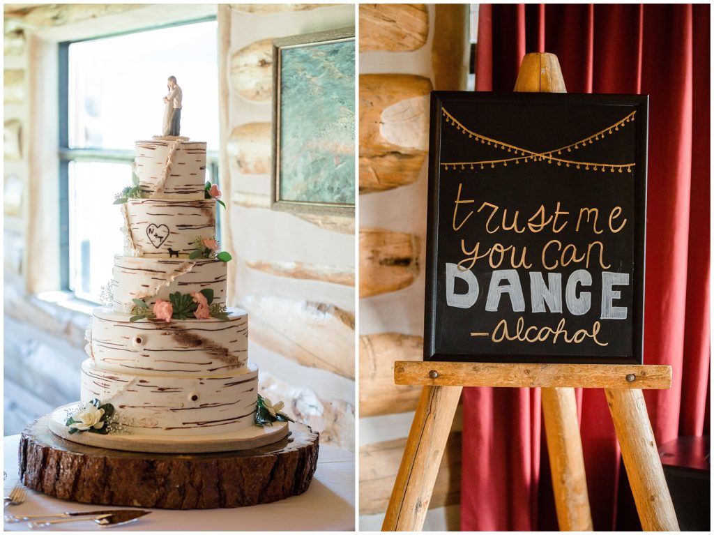 mountain wedding cake and trust me you can dance -alcohol