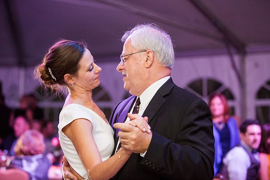 bride and father share dance at lion square lodge 