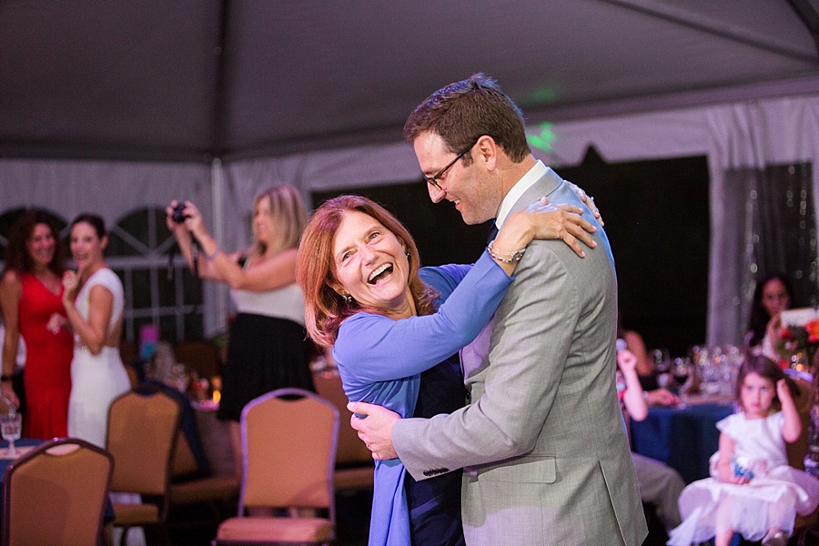 groom and mother share dance at lion square lodge 