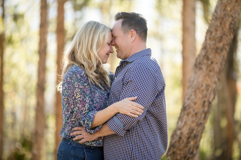 engagement session at sapphire point breckenridge colorado