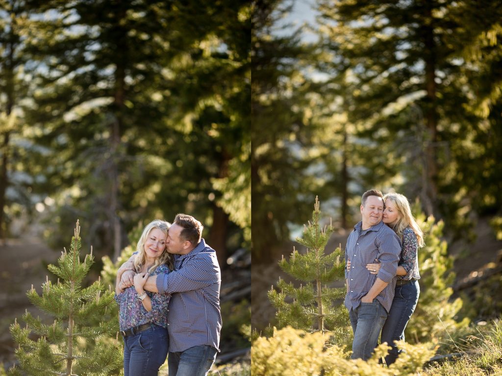 engagement photos of couple in breckenridge colorado