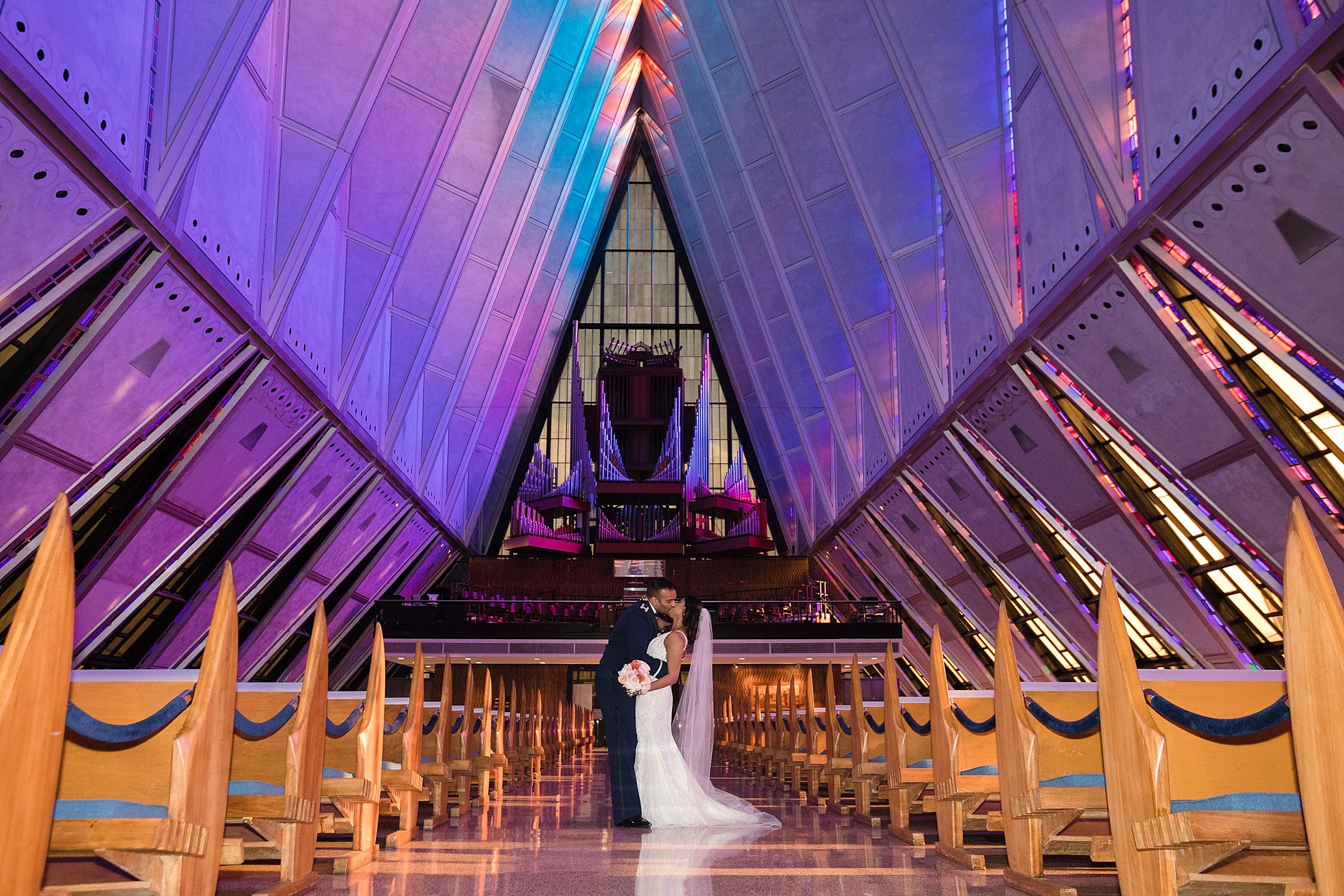Air Force Academy Wedding Photography Bride and Groom Portraits
