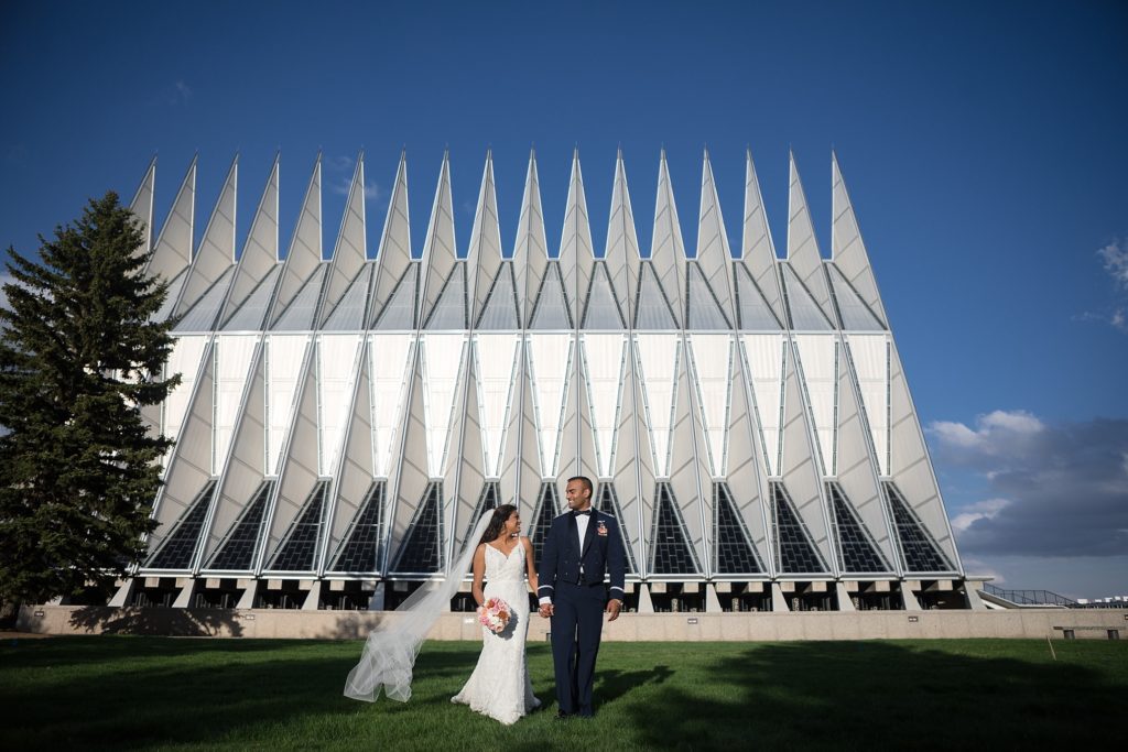 Air Force Academy Wedding Photography Bride and Groom Portraits