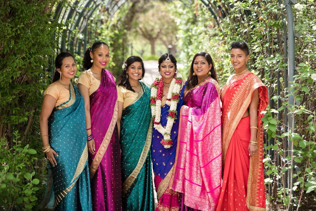 Hindu Wedding Photography Denver Bridesmaids Photos