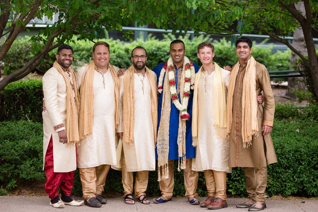 Hindu Wedding Photography Denver Groomsmen Photos