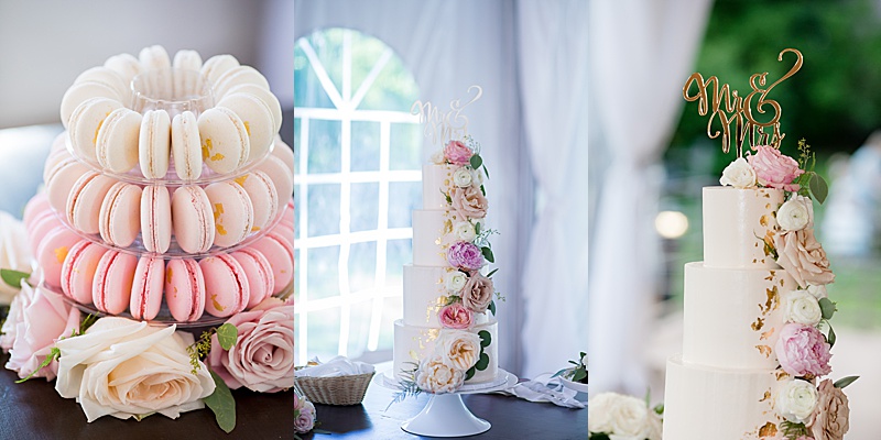 Kelly Leigh Cakes designed cake for wedding at Wedgewood Boulder Creek.