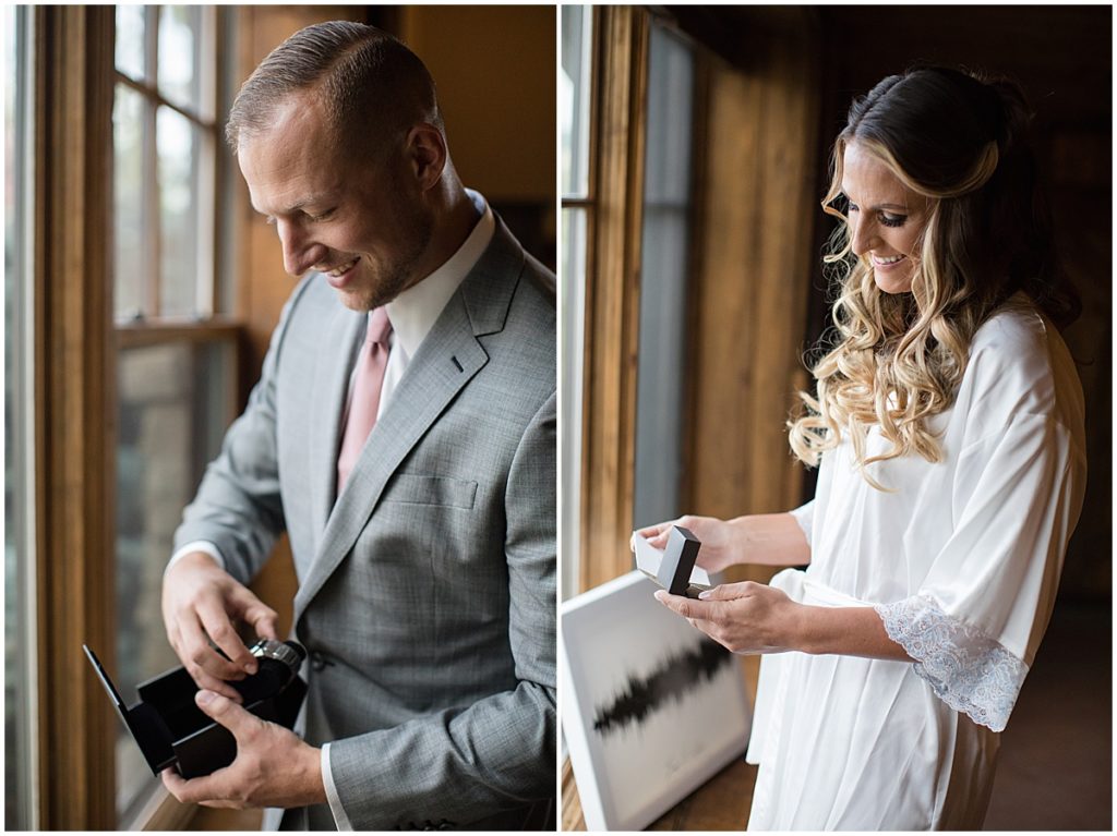 Bride and groom getting ready and Spruce Mountain Ranch