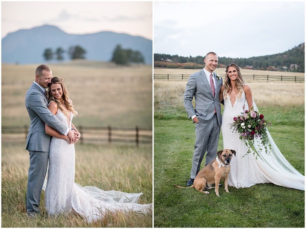Just married at Spruce Mountain Ranch Trey's Vista