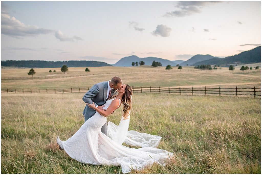 Just married at Spruce Mountain Ranch