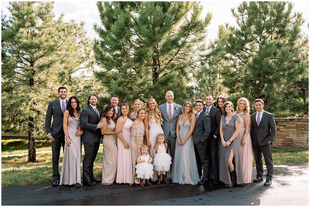 Bridal party at the Spruce Mountain Ranch