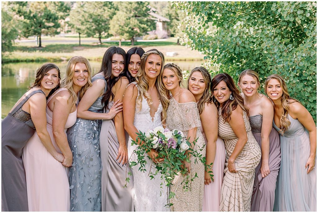 Bridal party at the Spruce Mountain Ranch