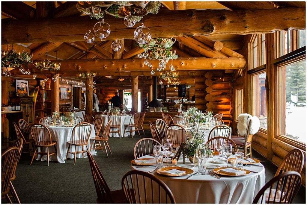 Floral design by Aspen Branch Design at The Pine Pine Creek Cookhouse in Aspen