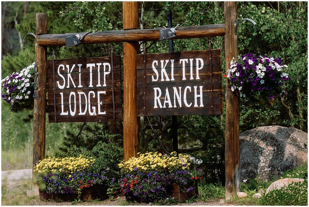Entrance to Ski Tip lodge in Keystone Colorado