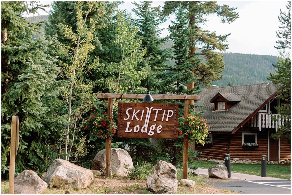 Entrance to Ski Tip lodge in Keystone