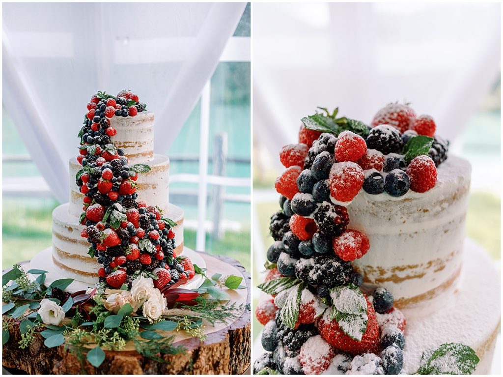 Wedding cake at Ski Tip Lodge