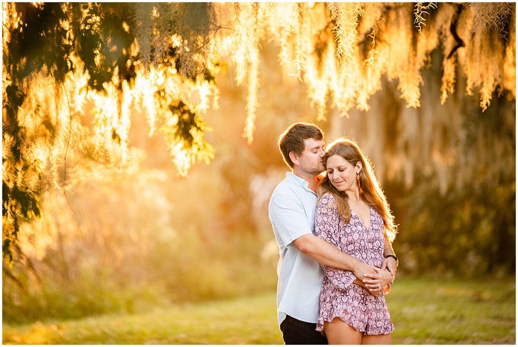 New Orleans City Park fall engagement session