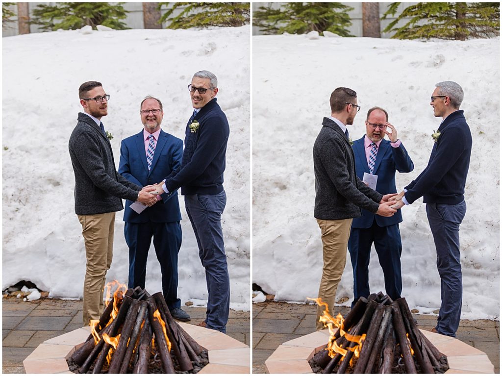LGBTQ elopement ceremony in Breckenridge