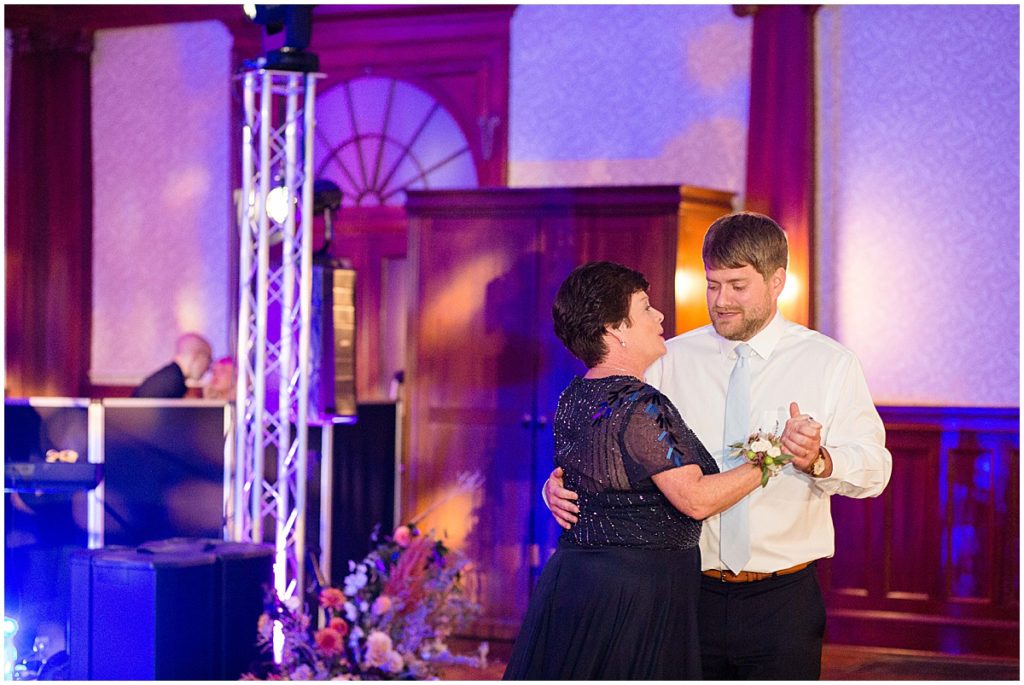 Mother son first dance at the Stanley Hotel in Estes Park.