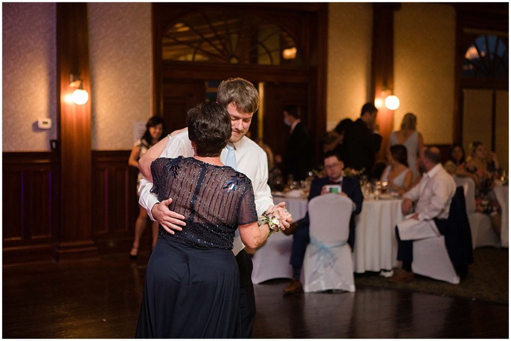 Mother son first dance at the Stanley Hotel in Estes Park.