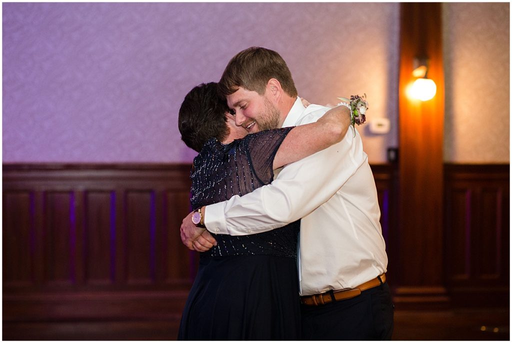 Mother son first dance at the Stanley Hotel in Estes Park.