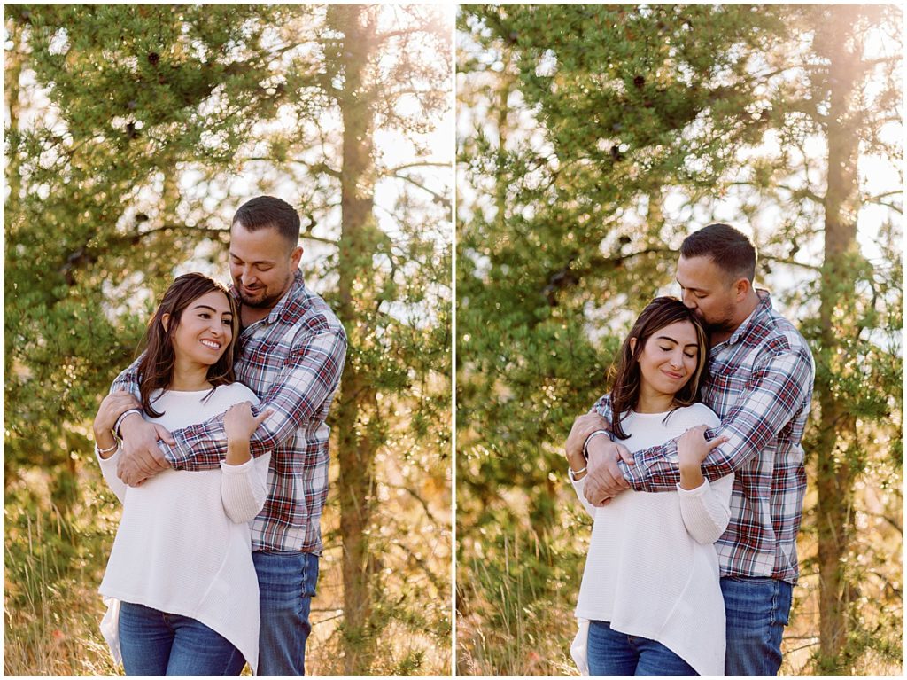 Fall engagement session in the mountains at Lake Dillon.