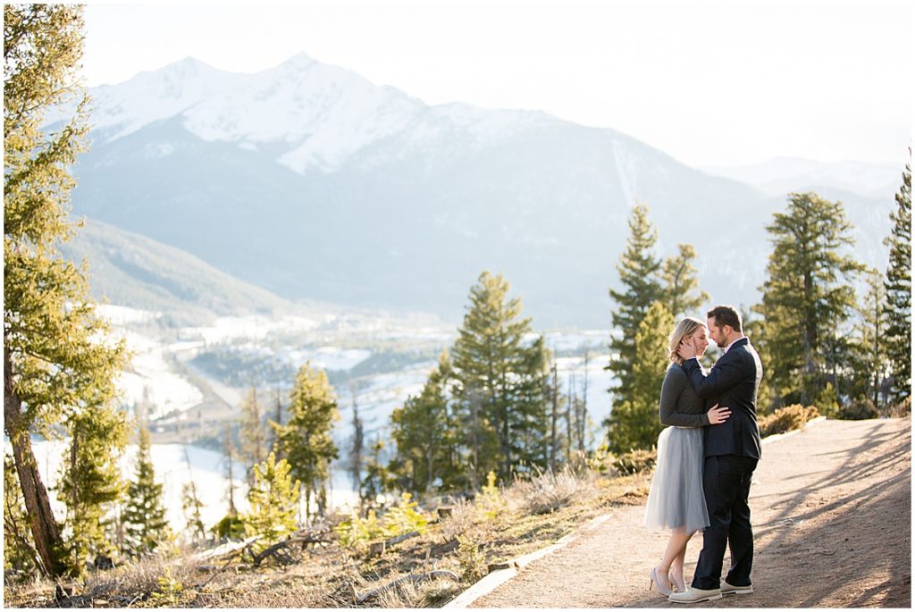 Spring engagement session at  Sapphire Point in Breckenridge.