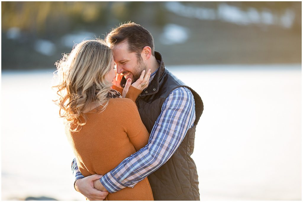 Spring engagement session at  Sapphire Point in Breckenridge.