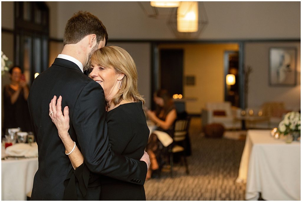 Mother son dance at Four Seasons hotel in Vail.