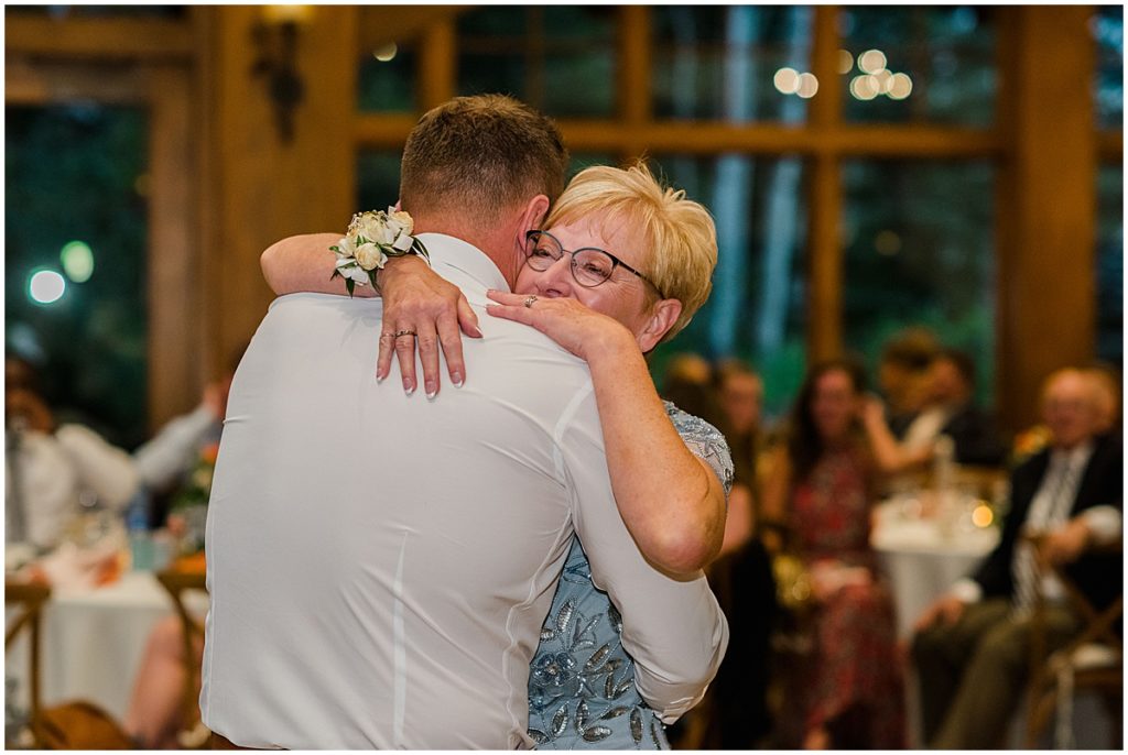 Mother son first dance at Donovan Pavilion in Vail.