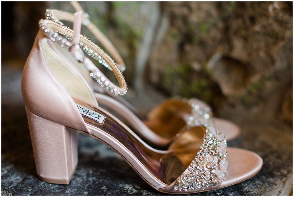 Bride's Badgley Mischka shoes