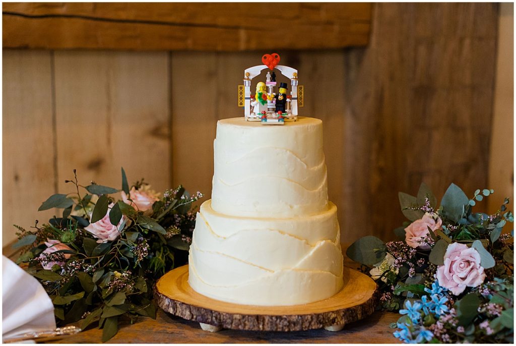 Lego designed wedding cake 