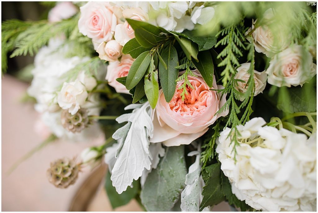 Floral design by Larkin Owens for wedding.