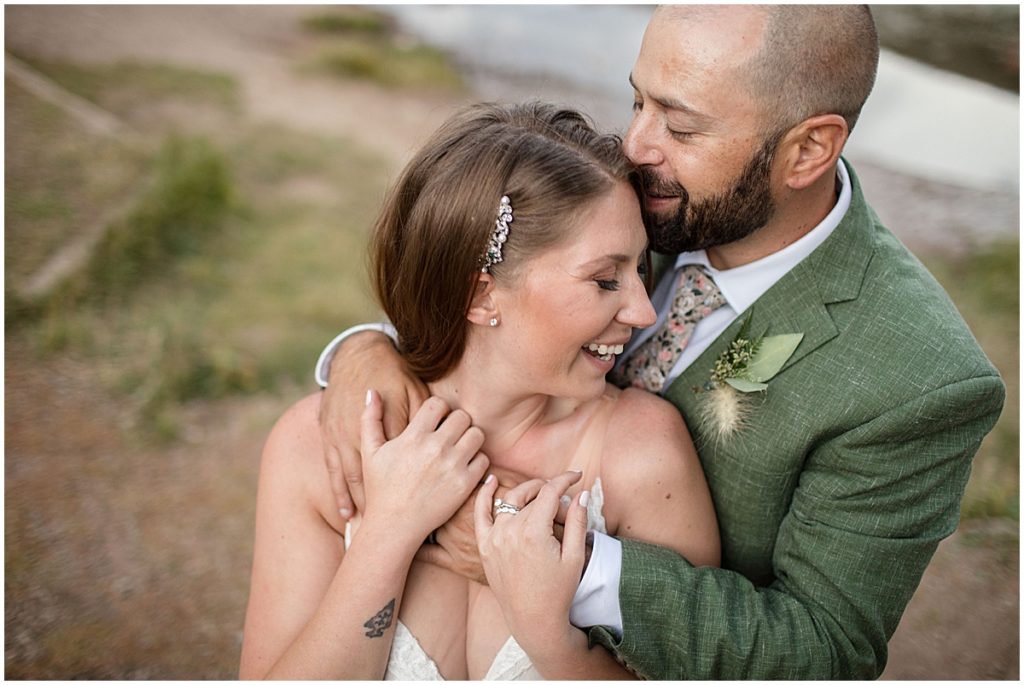 Bride and groom at Piney River Ranch