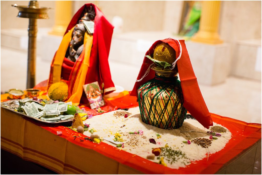 Wedding decoration at The Hindu Temple and Cultural Center of the Rockies