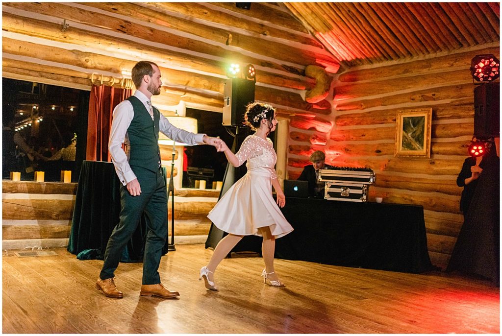 Bride and groom first dance at Keystone Ranch