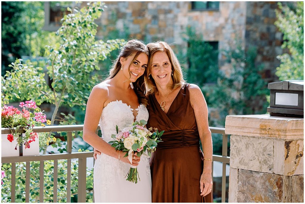 Bride and mom at Four Seasons Vail.