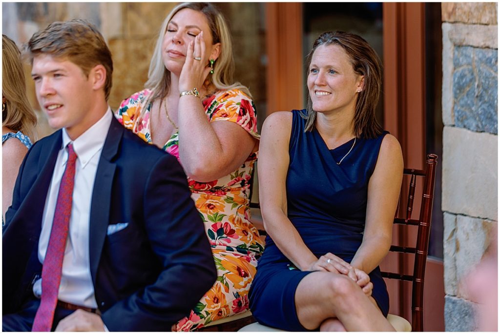 Guests watching ceremony at Four Seasons Vail.