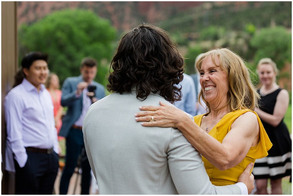 Mother son dance at 7 Castles Ranch