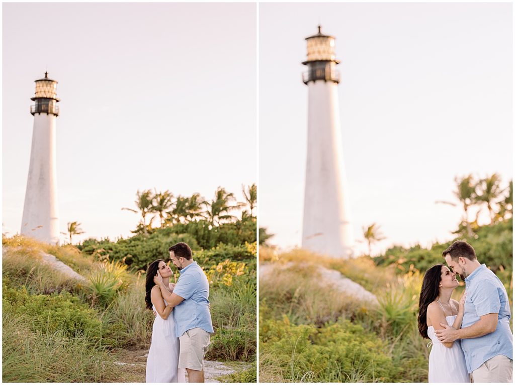 Miami Beach lighthouse engagement session