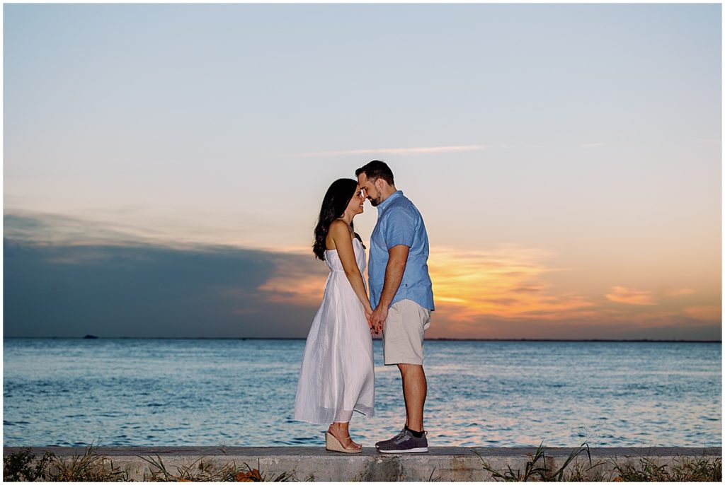 Miami Beach sunset engagement session