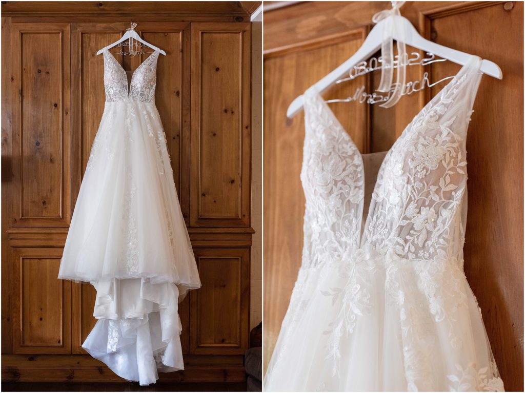 Brides's dress from Whittington Bridal