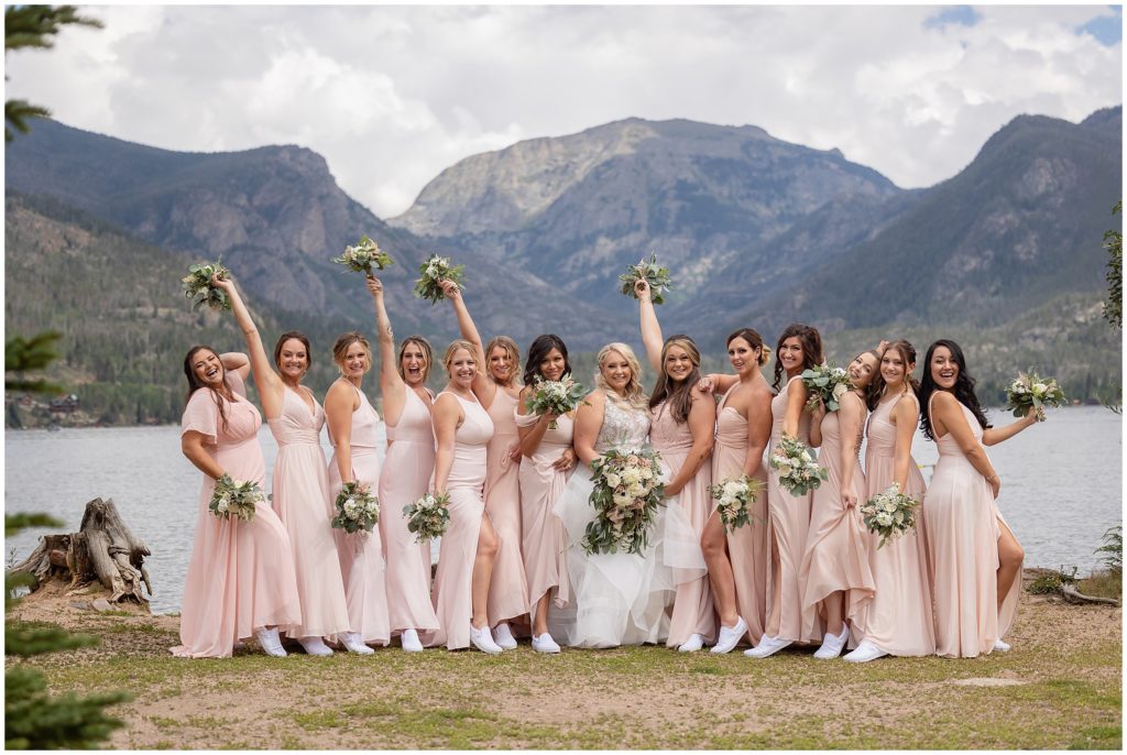 Bridesmaids at Grand Lake