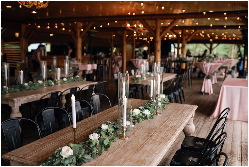 Grand Lake Lodge Reception with rentals from ColoradoParty Rentals
