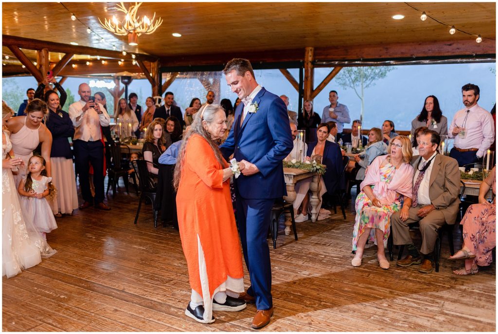 Groom first dance with grandmother