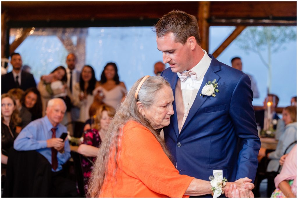 Groom first dance with grandmother