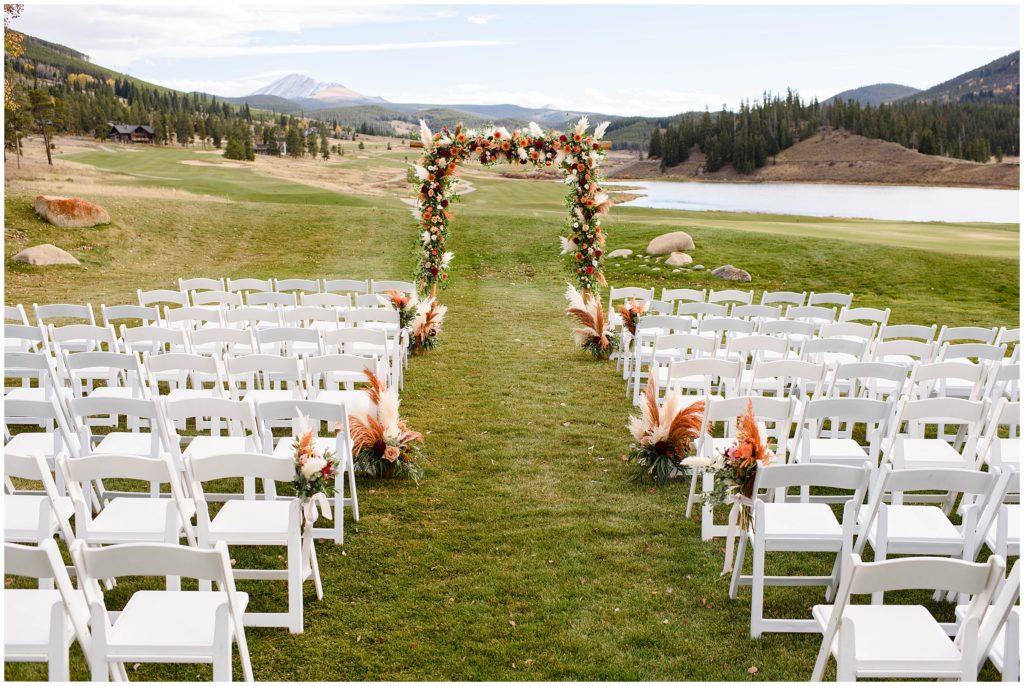 Outdoor ceremony site at Keystone Ranch